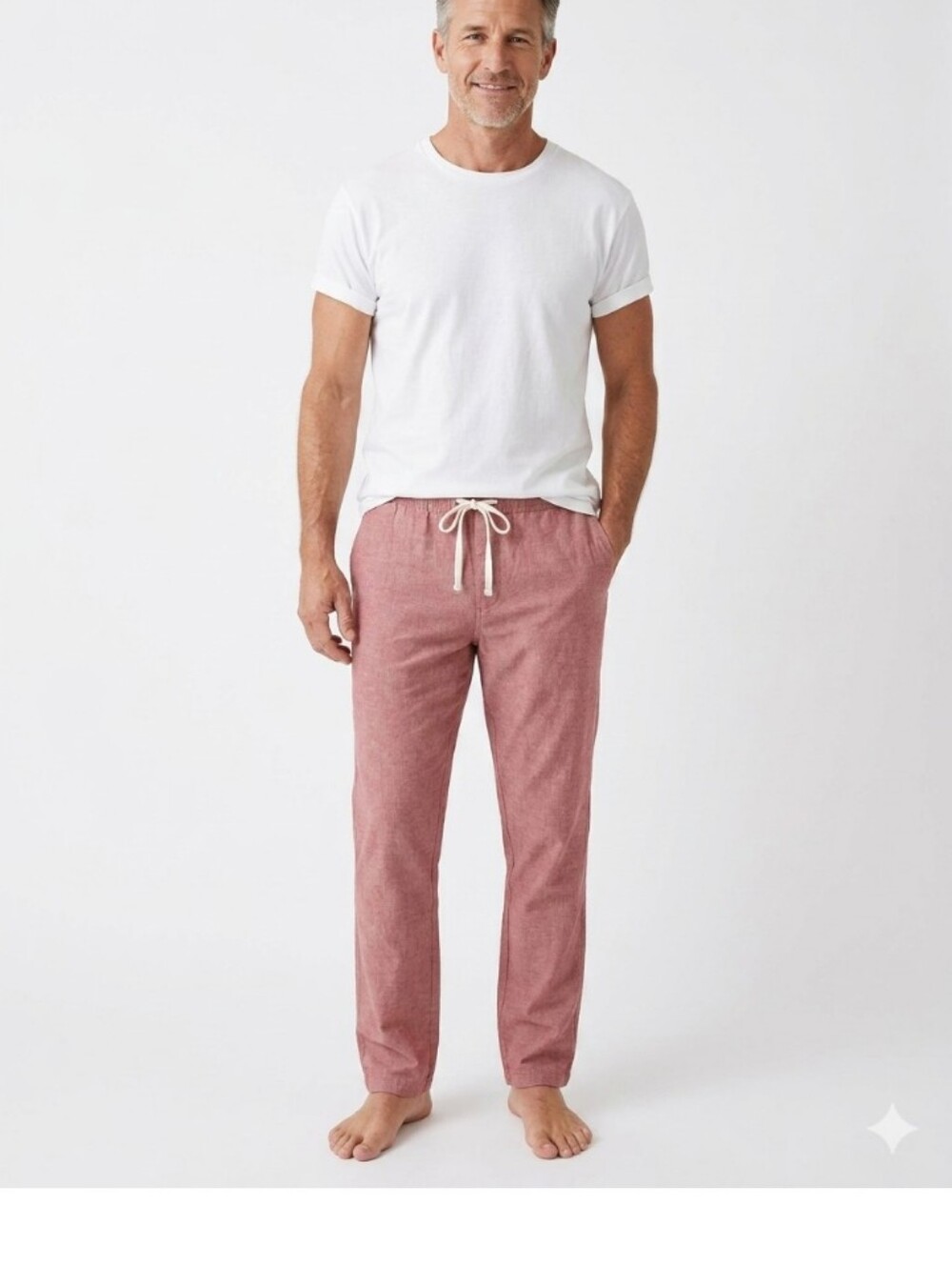 Preppy Beach Lounge Pants With Drawstring Casual Surf